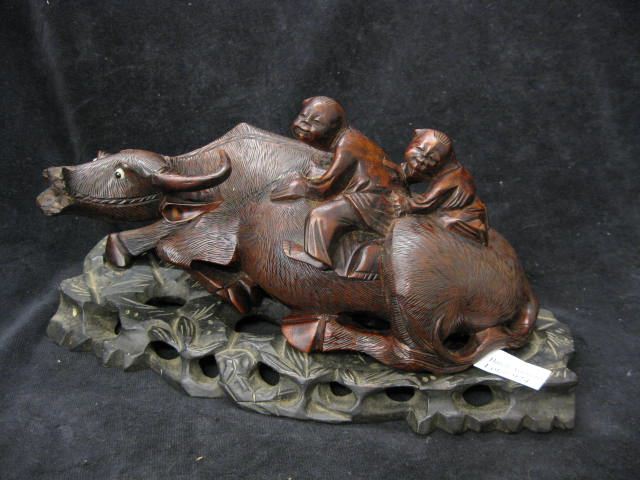 Chinese Carved Wooden Figure of
