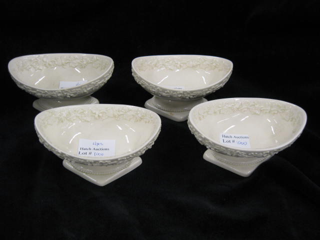 4 Wedgwood Etruria Queensware SaltCellars 14cd31