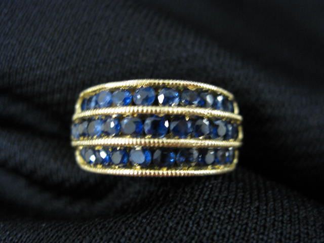 Sapphire Ring 31 rich blue gems 14cd28