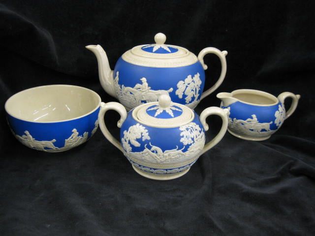 4 pcs. Copeland-Spode Jasperware;teapot