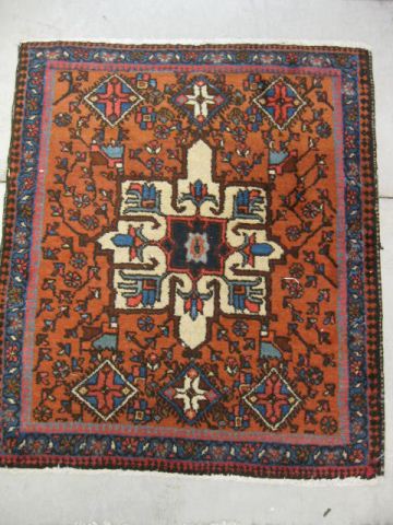 Heriz Persian Handmade Mat central