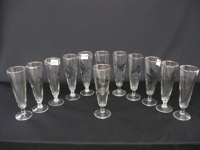 12 Crystal Tall Champagne Glasseswith 14cd59