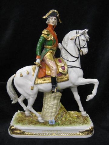 German Porcelain Figurine of Military