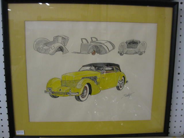 Bernstein Watercolor of 1937 Cord