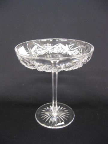 Sinclaire Cut Glass Compote signed