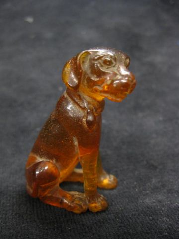 Carved Amber Netsuke of a Seated 14cdac