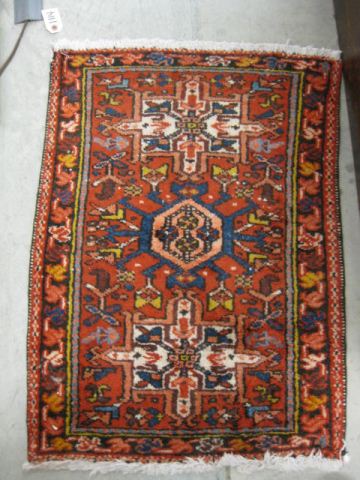 Heriz Persian Handmade Mat geometric