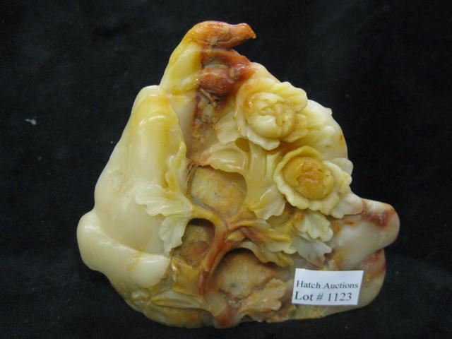 Chinese Carved Soapstone Statue 14cdbf