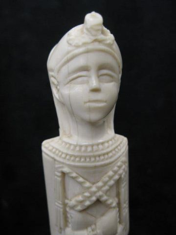 Carved Ivory Figure Egyptian 7  14cdcc