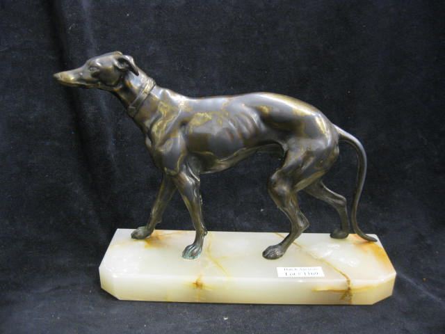 Bronzed Figurine of a Dog onyx 14cdee