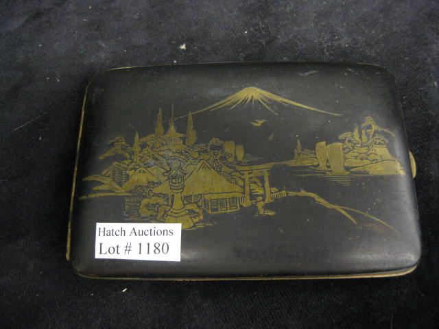 Japanese Cigarette Case with Mt. Fuji&