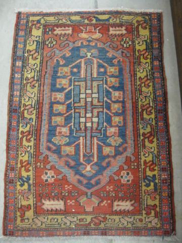 Heriz Persian Handmade Mat geometric