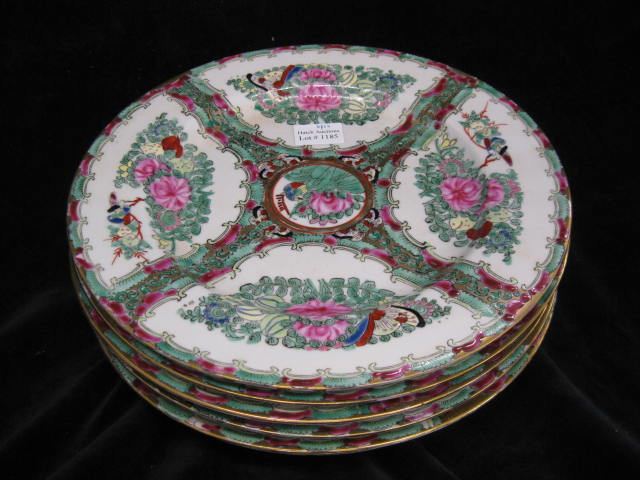 6 Rose Medallion Porcelain Plates 10