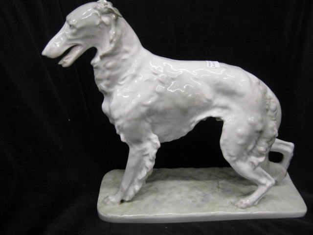 W.P.M. Porcelain Figurine of a RussianWolfhound