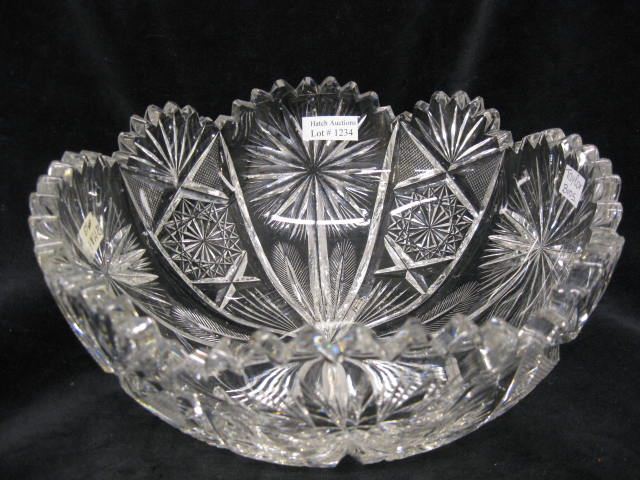 Cut Glass Bowl fine cutwork brilliant