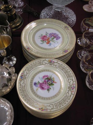 Fine Bavarian Porcelain Plates 8 dinner