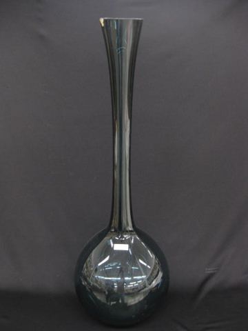 Swedish Art Glass Floor Vase 33''