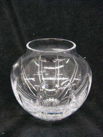 Atlantis Cut Crystal Vase 6 signed 14ce5b