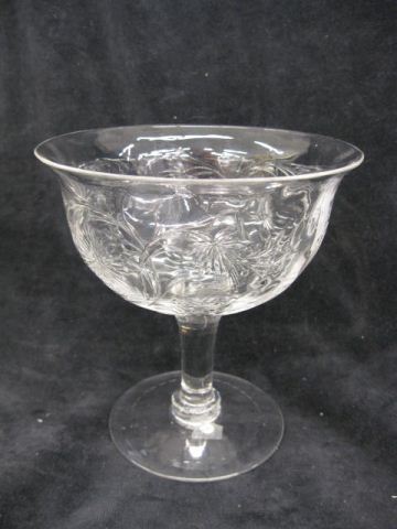 Webb Cut Crystal Compote floral