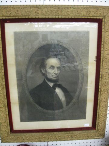 Steel Engraving of Abraham Lincoln