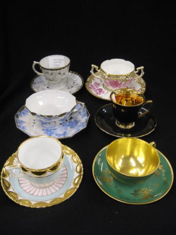 6 Fine Porcelain Cups & Saucers