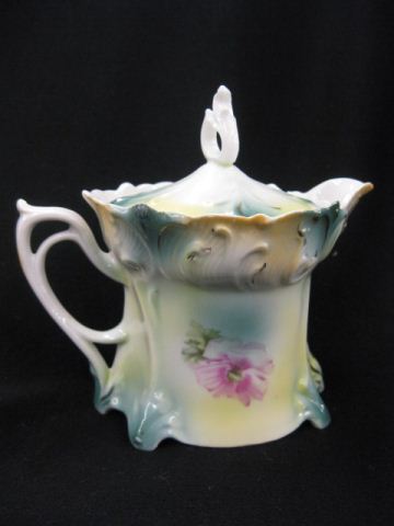 R S Prussia Porcelain Syrup Pitcher 14ced3