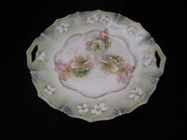 R.S. Prussia Porcelain Cake Plate fine