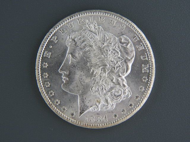 1884 CC Morgan Silver Dollar uncirculated 14cef3