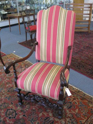 Mahogany Arm Chair carved arms