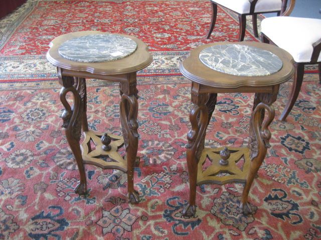 Pair of Italian Side Tables black