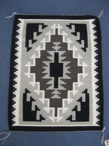 Navaho Indian Saddle Blanket geometric 14cf14