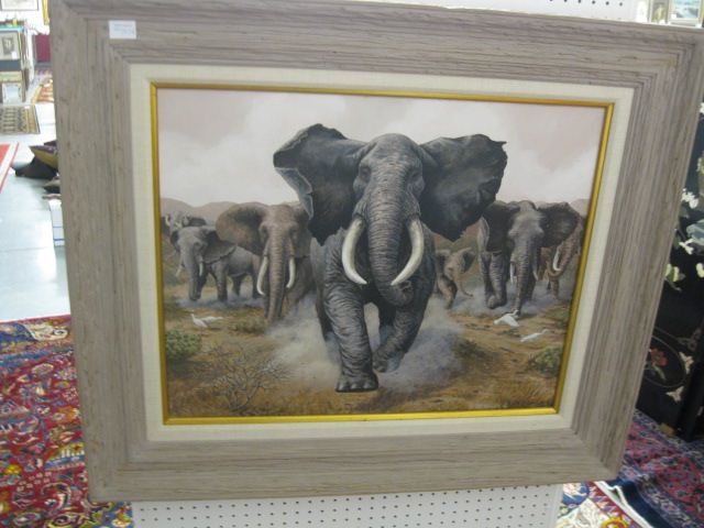 B. Brierley Oil elephants charging