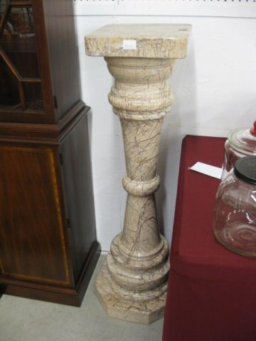 Pair of Marble Pedestals soft pink