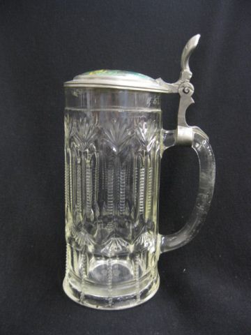 German Stein inlaid top with deer