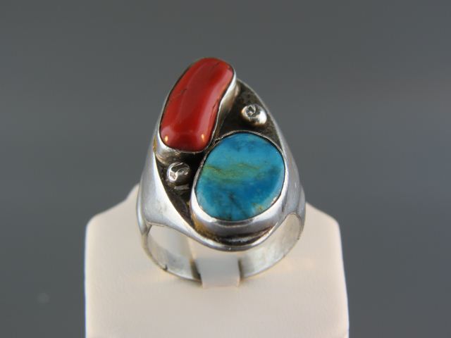 Indian Sterling Turquoise Coral 14cf5c