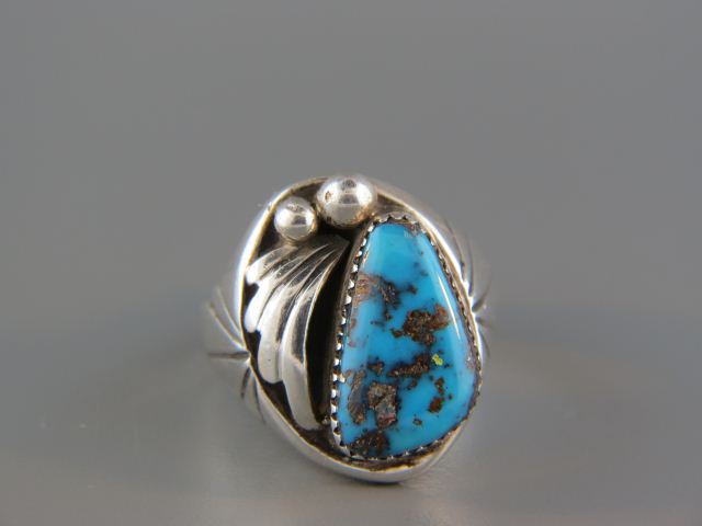 Indian Turquoise Man s Ring sterling 14cf5e