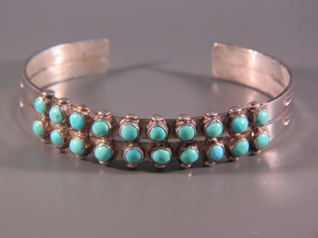 Indian Turquoise Sterling Bracelet 14cf5a