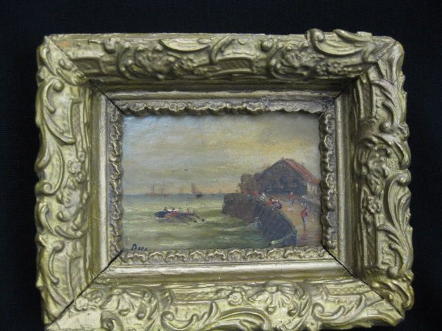 19th Century Miniature Oil on Board