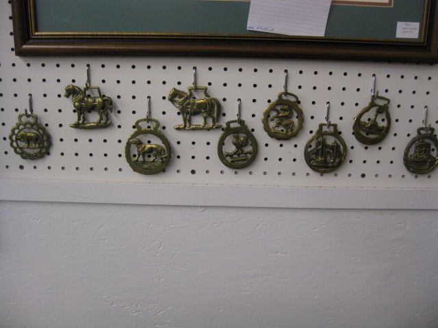 Collection of 9 English Horse Brasses