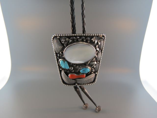 Indian Sterling Bolo turquoise