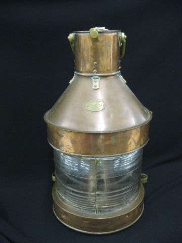 Antique Ships Lantern brass & copper