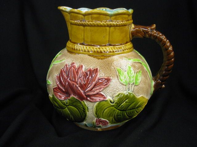 Majolica Pottery Pitcher water