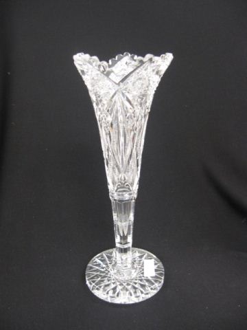 Cut Glass Trumpet Vase brilliant 14cfe9