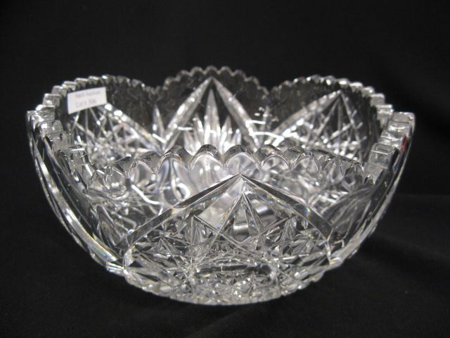 Libbey Cut Glass Bowl ''Gem'' pattern