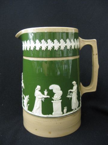 Copeland Spode Jasperware Pitcher raised