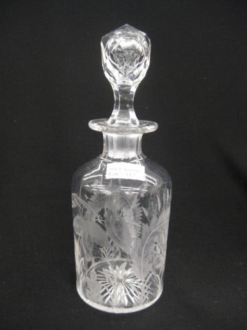 Engraved Glass Dresser Bottle superb 14cffa