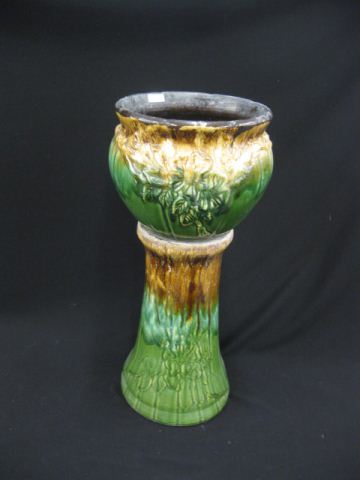 Art Pottery Jardiniere & Pedestal