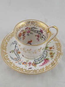An early 19th century cup and saucer