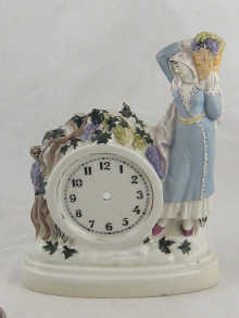 A Russian 1937 Lomonosov ceramic clock