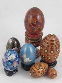 A set of three Russian nesting wooden
